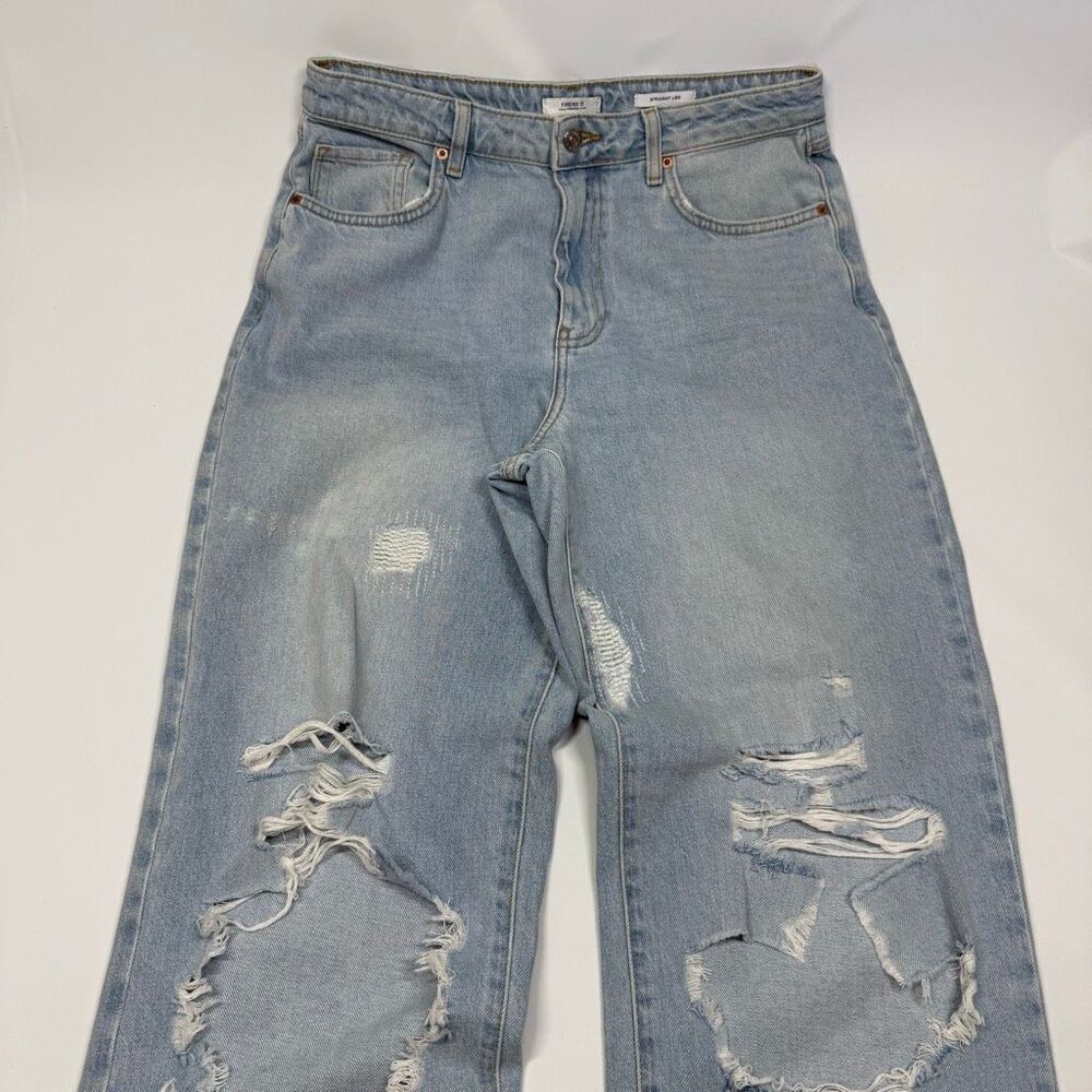 Forever 21 straight leg 100% cotton women’s denim jeans size 29